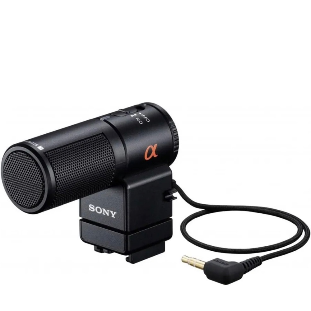 Sony ECM-ALST1 Stereo Microphone - Black FOR CAMERA  Auto Lock Accessory Shoe